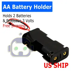 Miniduino Bh383b Battery Holder Case Box With 3 Inch Wire Leads For 2x Series Aa Batteries 3v Us