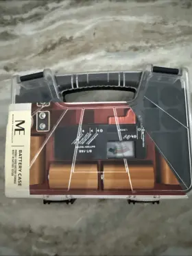 195602060436 MODERN EXPRESSIONS Battery Organizer Tester Box