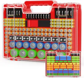 Tv-r MOLUTSODY Battery Organizer Storage Holder Box Tester