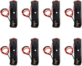 744759591197 MULTICOLOREDLED Single Battery Holder Cord Wire