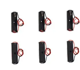 DE-CABLE-22H-702 MULTICOLOREDLED Battery Spring Clip Storage