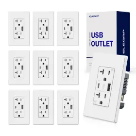 R1620D42-WH OUTLET Usb Tamper Res