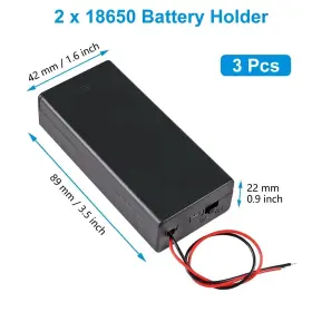 18650 ONESTOP-STORES Battery Holder Box Slot Storage Cell