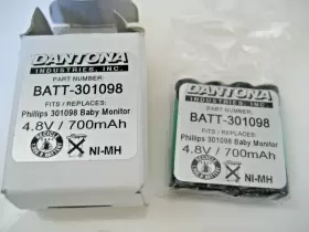 301098 PHILLIPS Baby Monitor Battery Dantona Mah
