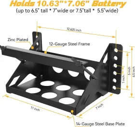 PA-11036057A PILIDA Steel Battery Mounting Box Tray Bracket #3