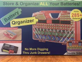 Pubublle X004unvmpb 285 Battery Organizer Storage Holder Box Case With Tester New Ultra-large