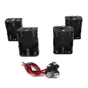 600984984367 RAOGOODCX Thicken Battery Holder Wired Clip Sna