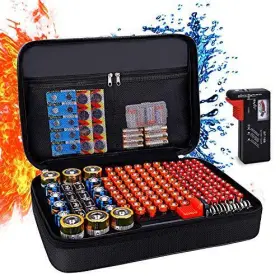 RB100148 RUBUN Fireproof Battery Organizer Storage Tester #2