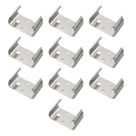 Ruiwaer 57666-bc-10 10pcs Silver 9-volt Battery Clips Holder Clip Aa