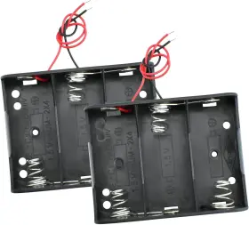 Sdtc Tech 744759752581 2-pack 3x C Cell Battery Holder 4.5v Size Case Box With Wire