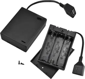 BATTERY-HOLDER-USB-3AA-2P SDTC TECH Female Socket Box