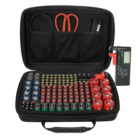 696544122331 SHELLKINGDOM Battery Organizer Storage Tester