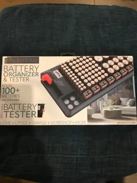 Space And Home 849813074965 Easy - Battery Organizer With Tester
