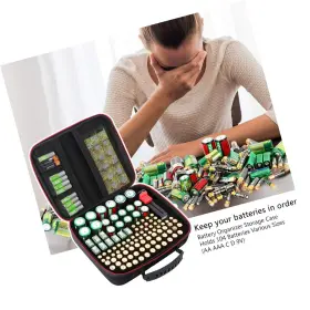 1279 SPACIMGY Battery Organizer Storage Box Tester #2