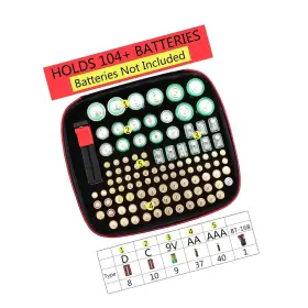 1279 SPACIMGY Battery Organizer Storage Box Tester #3