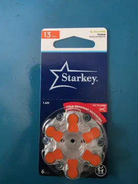 012800538997 STARKEY Hearing Aid Batteries Cells