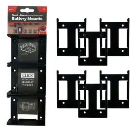 Stealthmounts Bm-ht22-blk-6 Battery Holder With Hilti 22v 6 Pack - Black Mounts Made In The Uk