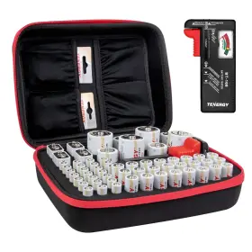 084494903542 TENERGY Battery Organizer Storage Tester
