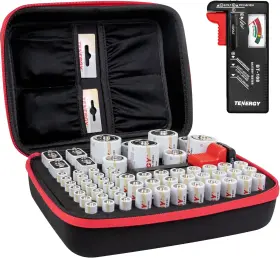 JGGD4168 TENERGY Battery Organizer Storage Tester
