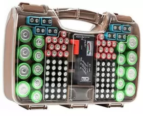 TBO8196 THE BATTERY ORGANIZER Storage Cocoa