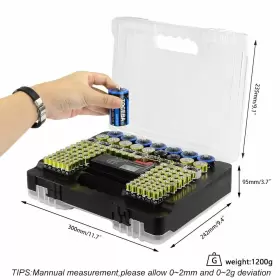 663376590195 TZY Battery Organizer Storage Tester #2