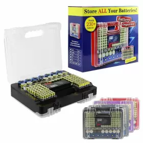 663376590195 TZY Battery Organizer Storage Tester
