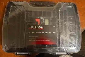 Ultra 73248 Battery Organizer Storage Case With Tester Holds 180 Aa Aaa C D 9v