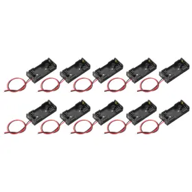 683007245195 UXCELL Battery Holder Box Slots Wire