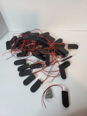 709874859362 UXCELL Coin Cell Battery Holder Box Switch Wire