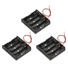 767153976353 UXCELL Battery Holder Box Slots Wire Lead