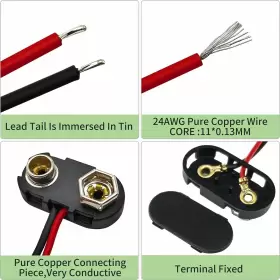WCJ-9D-T-P15 VWEICYY Volt Battery Buckle Connector #3