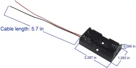 607841995009 WAYLLSHINE Battery Holder Box Wire Leads