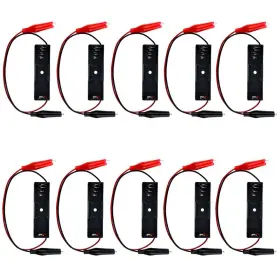 700713396222 WMYCONGCONG Battery Holder Alligator Clips Leads