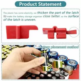 768607174585 X-VALUE Battery Organizer Storage Box Tester #2
