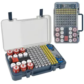 445033869898 XUERDON Battery Organizer Storage Tester Checker