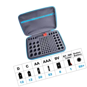Batt-blue YAWEWYA Battery Organizer Storage Tester Holder Box #2