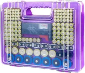 39-T YHSWE Doesn Battery Organizer Storage Holder Box Tester