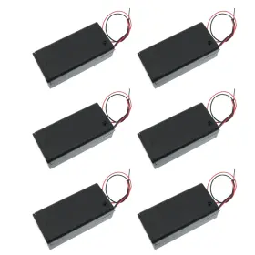 Ytgilo 61216-bbwcas-6 6pcs Battery Box 9v With Cover And Switch Holder Leads For Stude