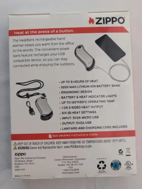 1600314 ZIPPO Heatbank Rechargeable Warmer Power Bank #2
