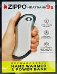 Zippo Silver Heatbank 9s Rechargeable Power Bank 5200 Mah Hand Warmer. Fixed Price $21.85.