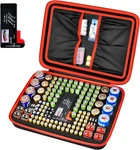Comecase Battery Organizer Storage Box - Holds 140+ Batteries. Fixed Price $38.49.