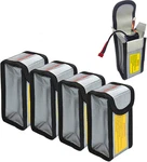 Sccsport 4pcs Lipo Battery Fireproof Explosion Proof Bag Storage Guard Safe Pouc. Fixed Price $21.92.