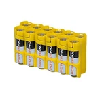 Storacell 12aacy By Powerpax Aa Battery Caddy, Yellow, Holds 12 Batteries. Fixed Price $13.89.