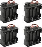 Wmycongcong 4 Pack 8x 1.5v Aa Battery Holder With I Type Wired Clip Stan. Fixed Price $12.86.