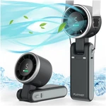 Portable Handheld Turbo Fan, 5 Gear Wind, Battery Operated, Up To 12 Working Hou. Fixed Price $32.99.