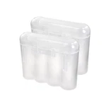 Two (2) Ebc Battery Aa Aaa Clear Plastic Storage Case Holder Box Us Ship. Fixed Price $6.75.