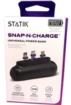 Statik Snap-n-charge Universal Power Bank 3 Magentic Connectors 3200mah Travel. Fixed Price $17.99.