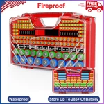 Battery Organizer Storage Holder Box Case With Tester, Ultra-large 285+batteries. Fixed Price $35.98.