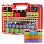 Battery Organizer Storage Holder Case With Tester, Stores & Protects Up To 26.... Fixed Price $31.45.