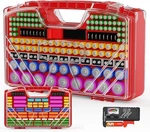 Battery Organizer Storage Holder Box Case With Tester - 285 Batteries Red. Fixed Price $20.41.